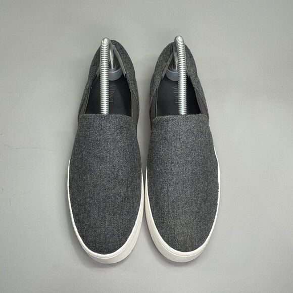 Vince Warren Platform Sneakers Women's Size 8 Gray Slip On Loafers - Picture 3 of 11